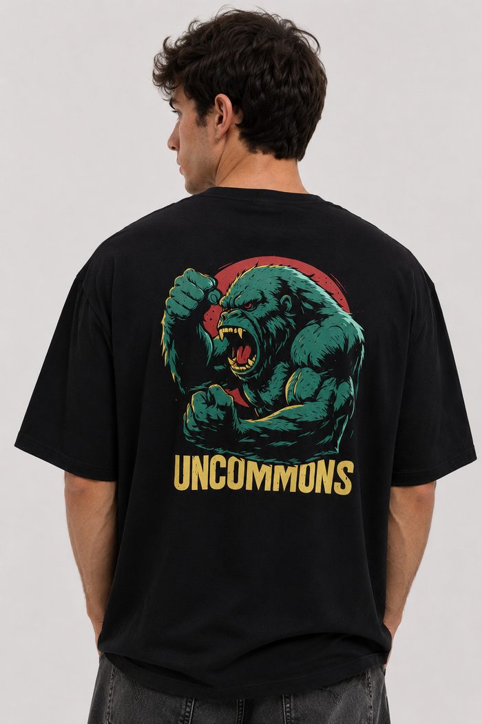 Gorilla - Black - Oversized T-shirt