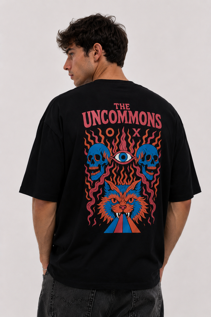 Uncommons - Black - Oversized T-shirt
