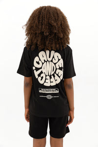 Cause & Effect Siyah Oversize T-shirt
