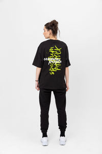 Spectrum - Siyah - Oversized T-shirt