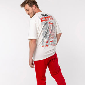 Balance Ekru Oversize T-shirt
