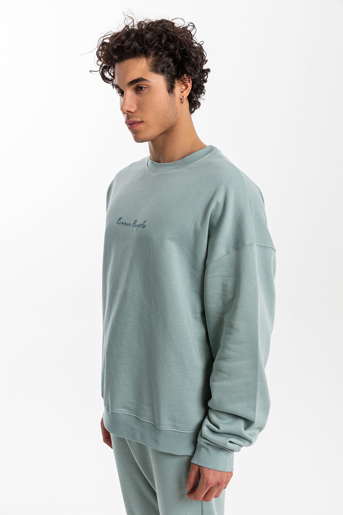 Essential Çağla Yeşili Oversize Sweatshirt