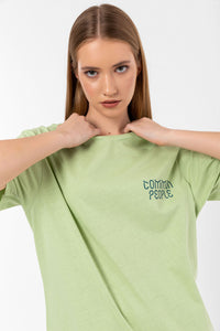 Logo Foam Green Oversize T-shirt