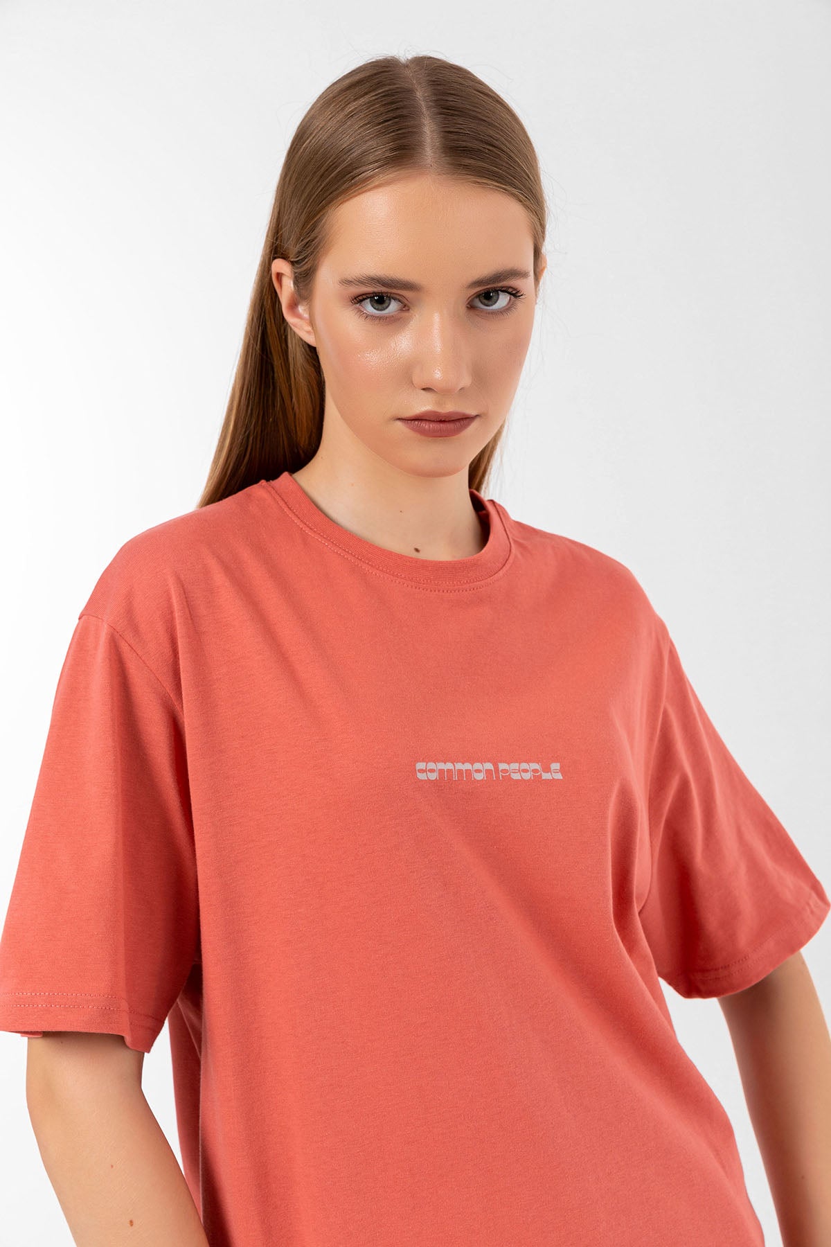 Logo Terracotta Oversize T-shirt