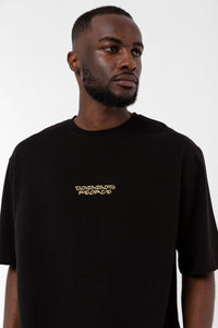 Angry Tiger Siyah Oversize T-shirt