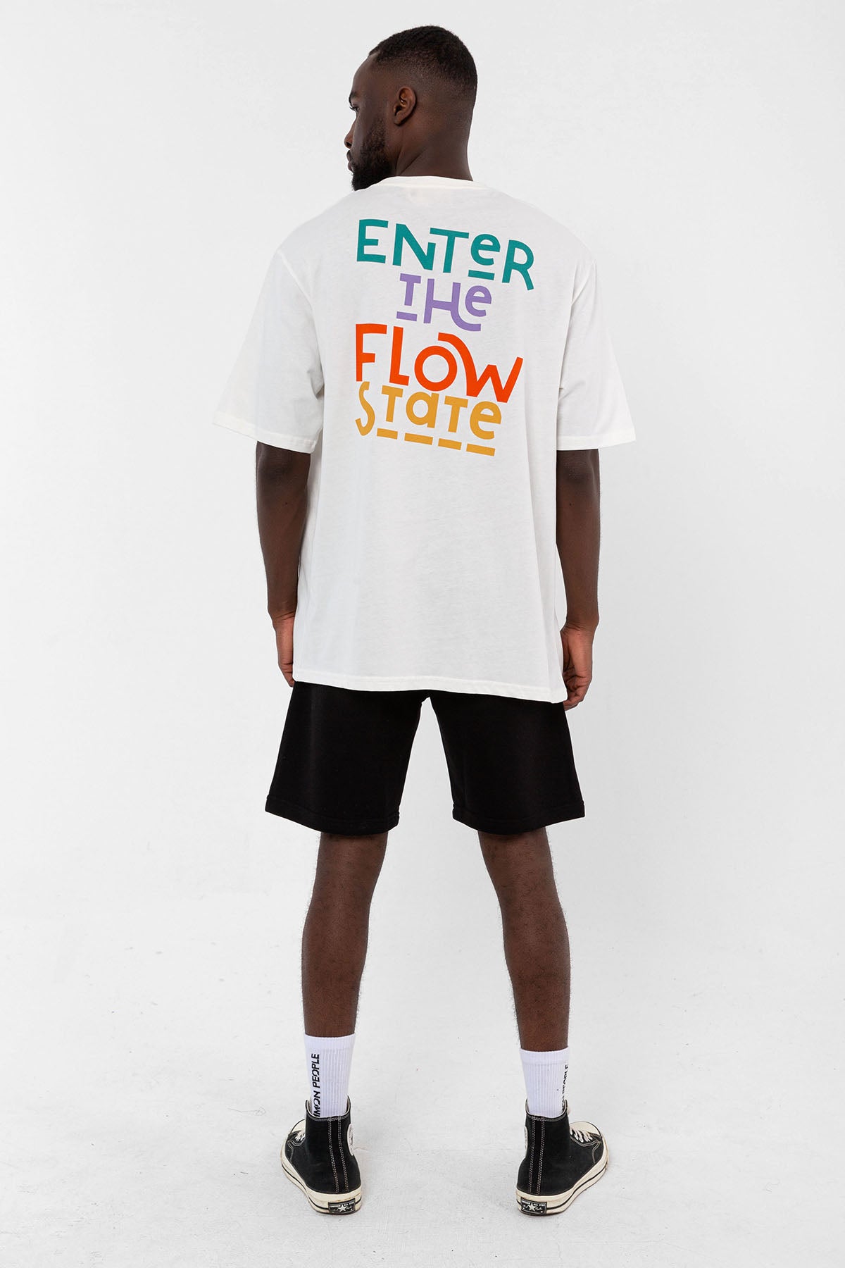 Flow Ekru Oversize T-shirt