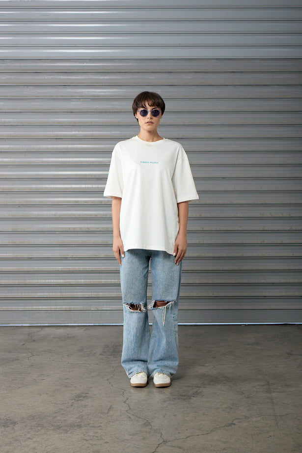 Cause & Country - Off - White - Oversized T-shirt