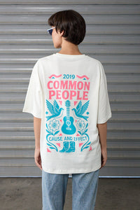 Cause & Country - Off - White - Oversized T-shirt