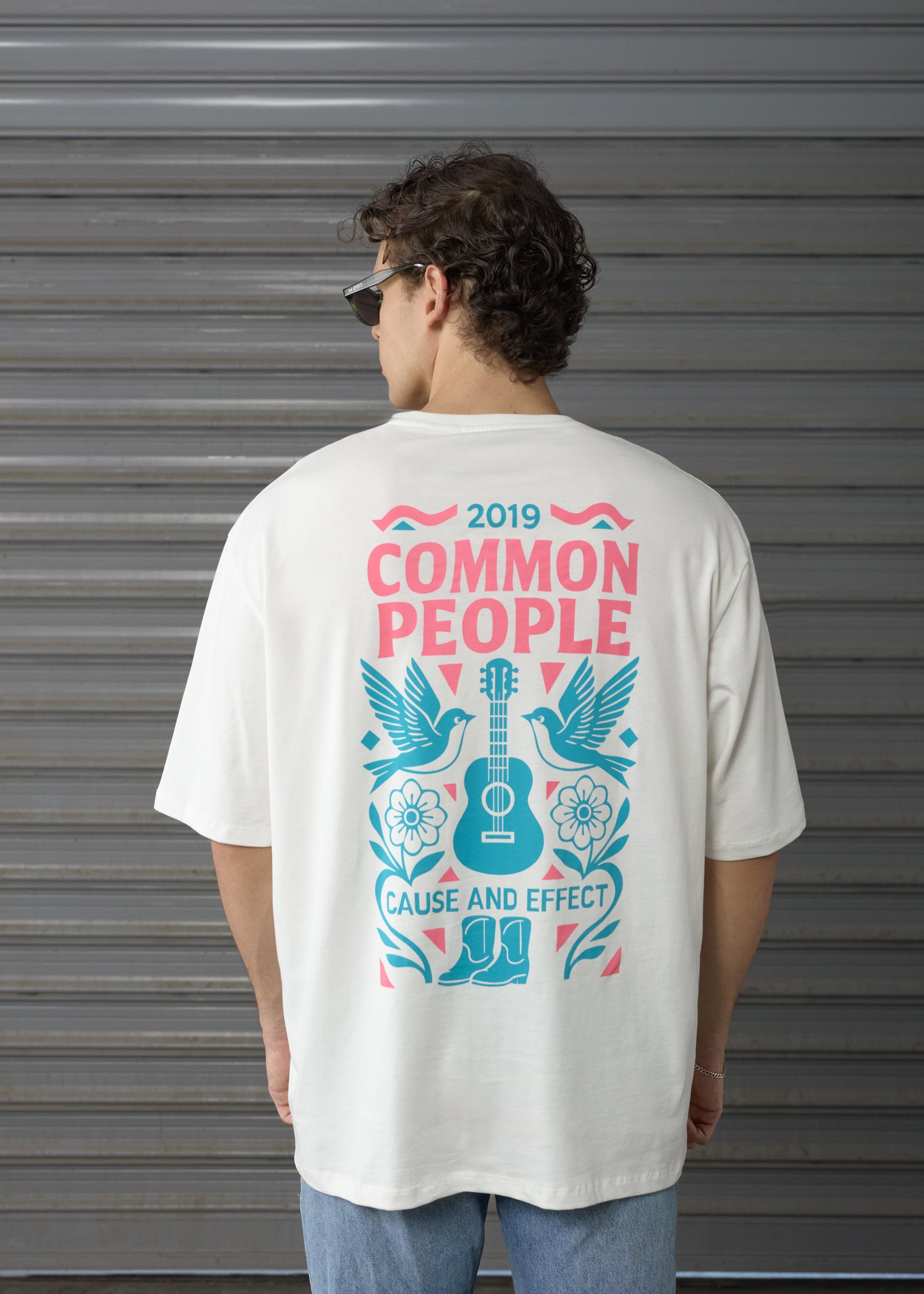 Cause & Country - Off - White - Oversized T-shirt