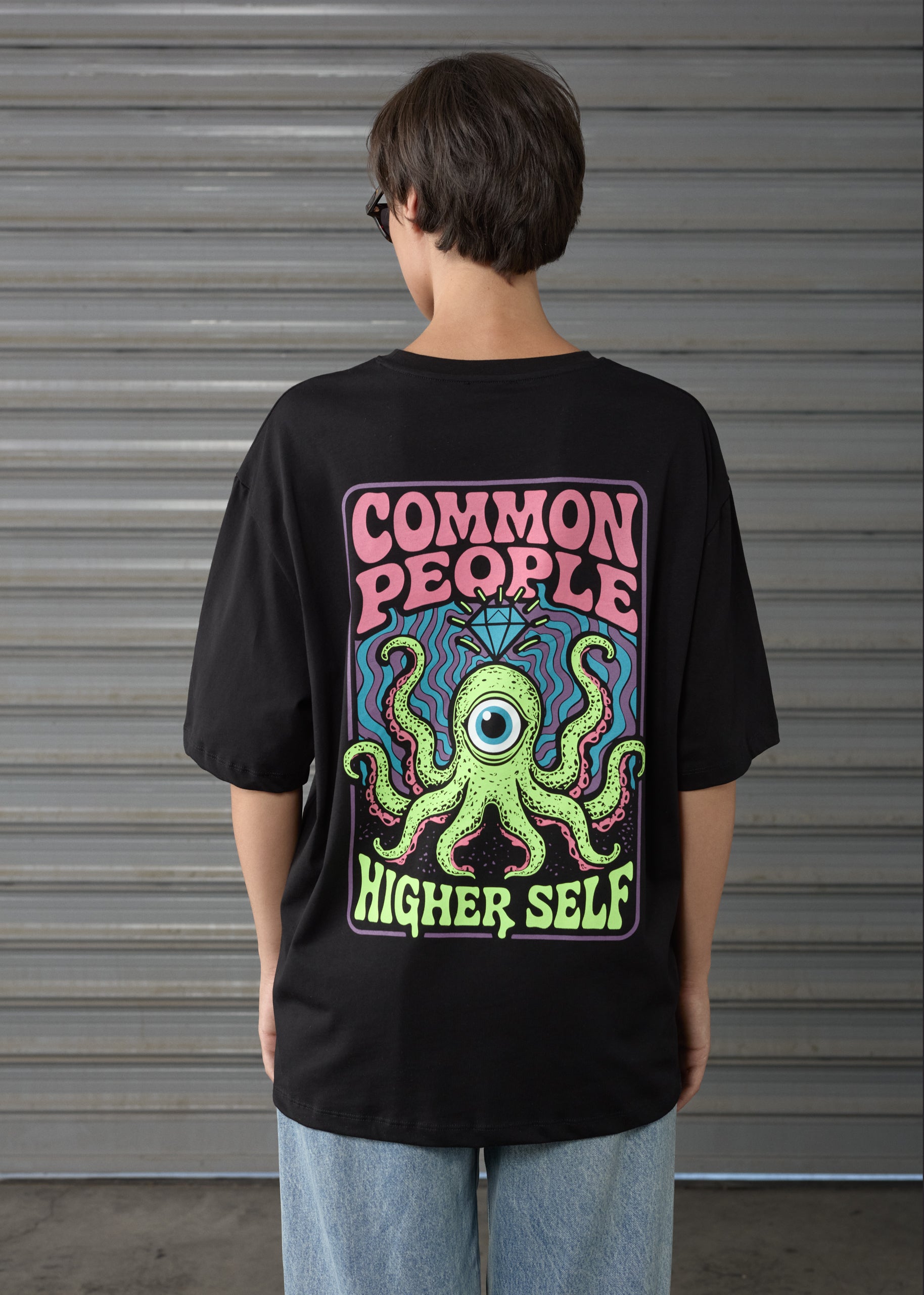 Higher Self -  Black - Oversized T-shirt
