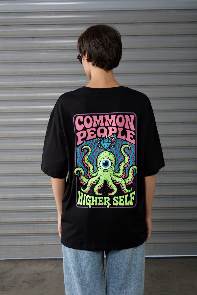 Higher Self -  Black - Oversized T-shirt