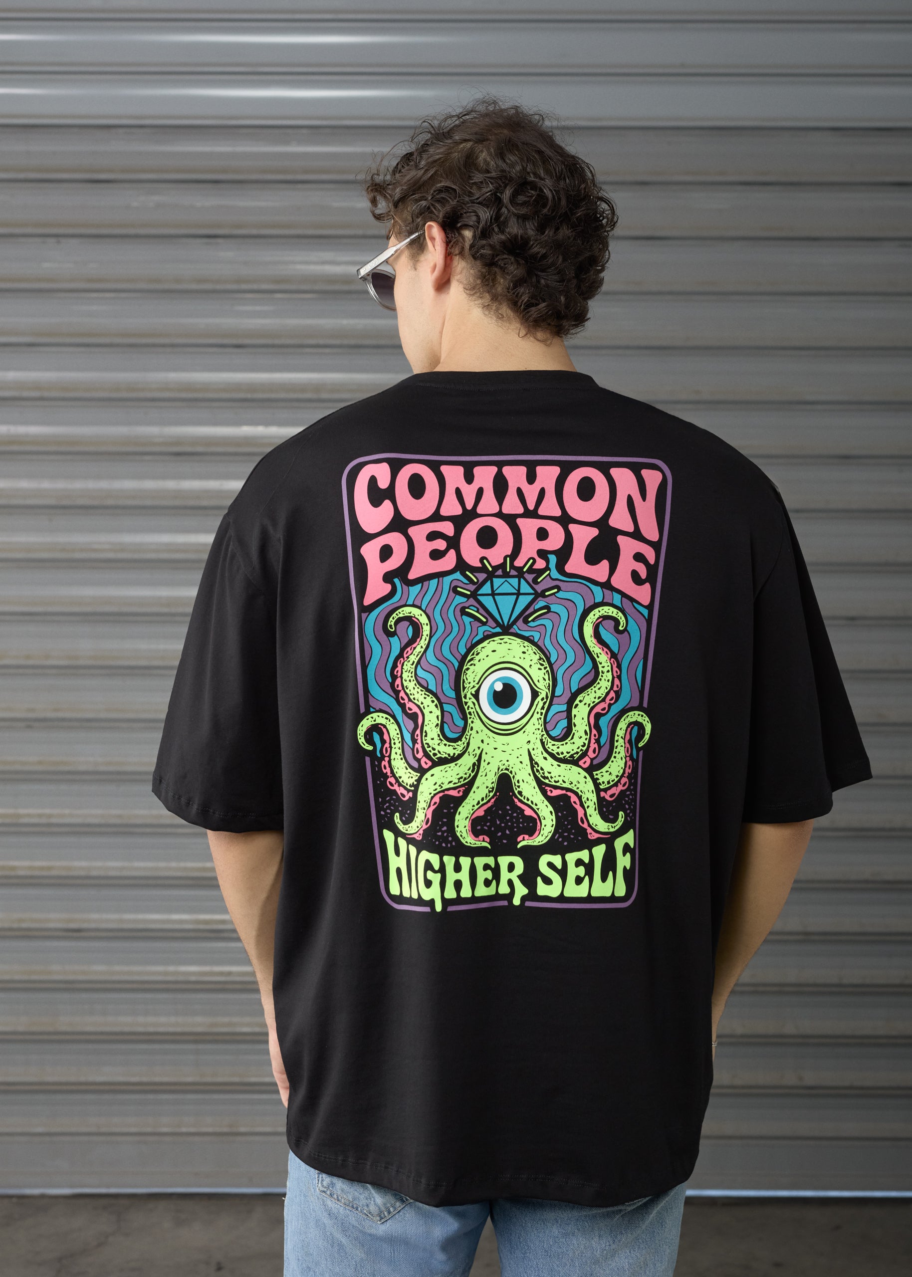 Higher Self - Black -  Oversized T-shirt