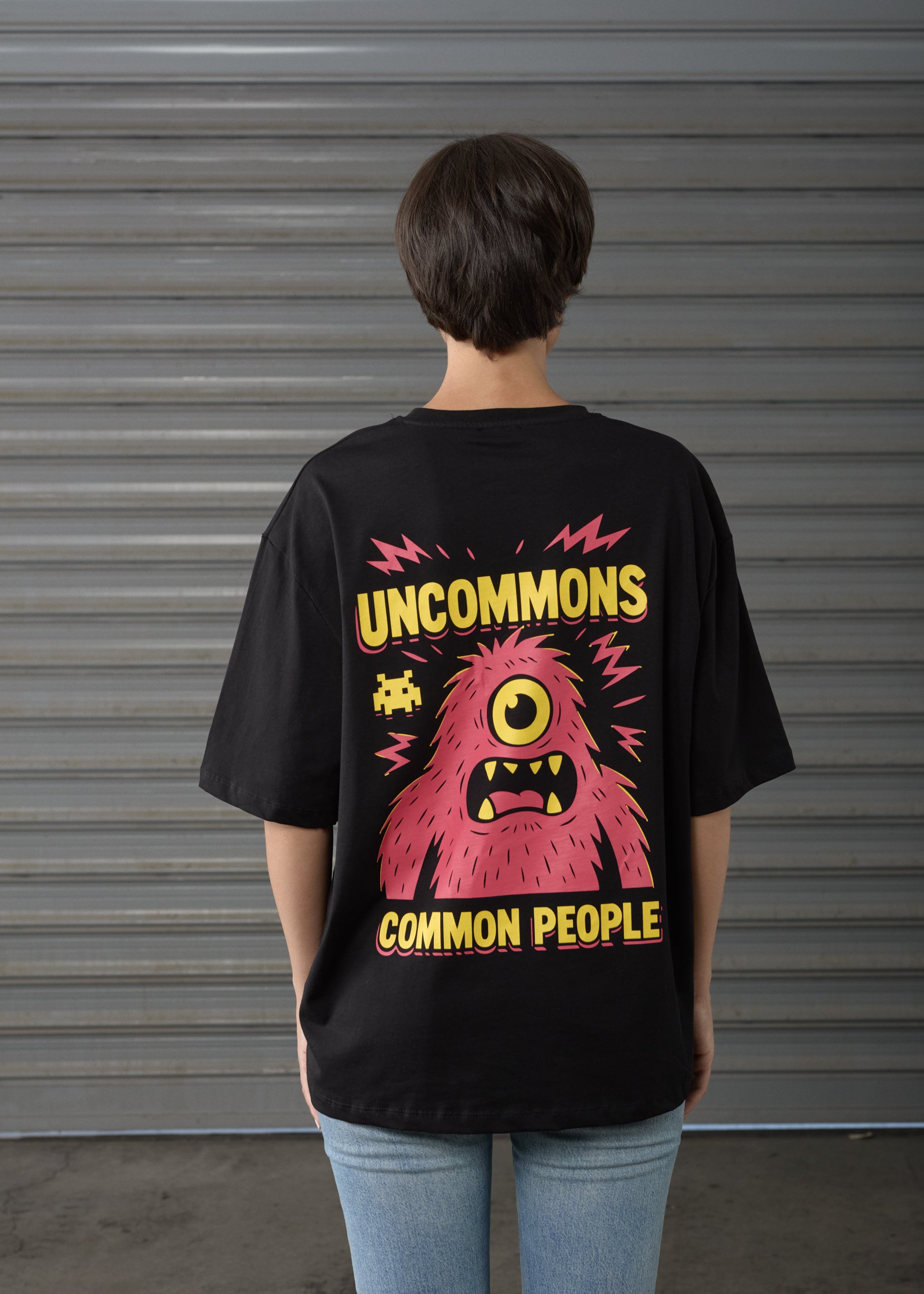 Monster - Black - Oversized T-shirt