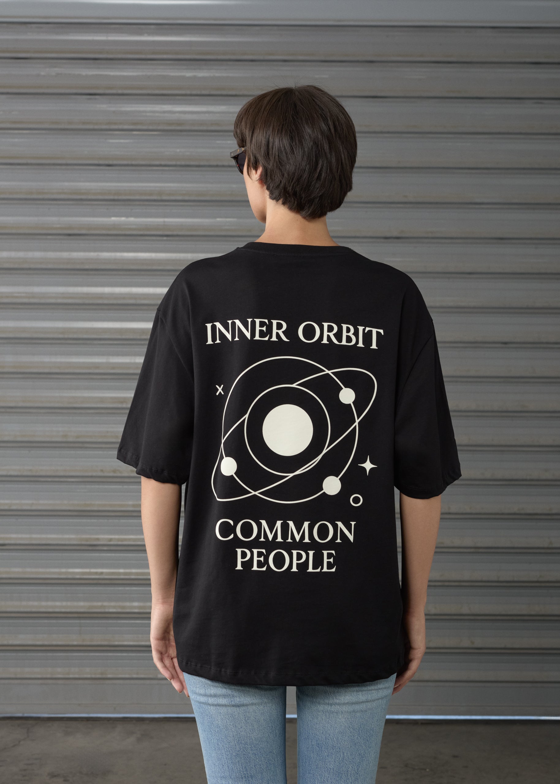 Inner Orbit - Black - Oversized T-shirt