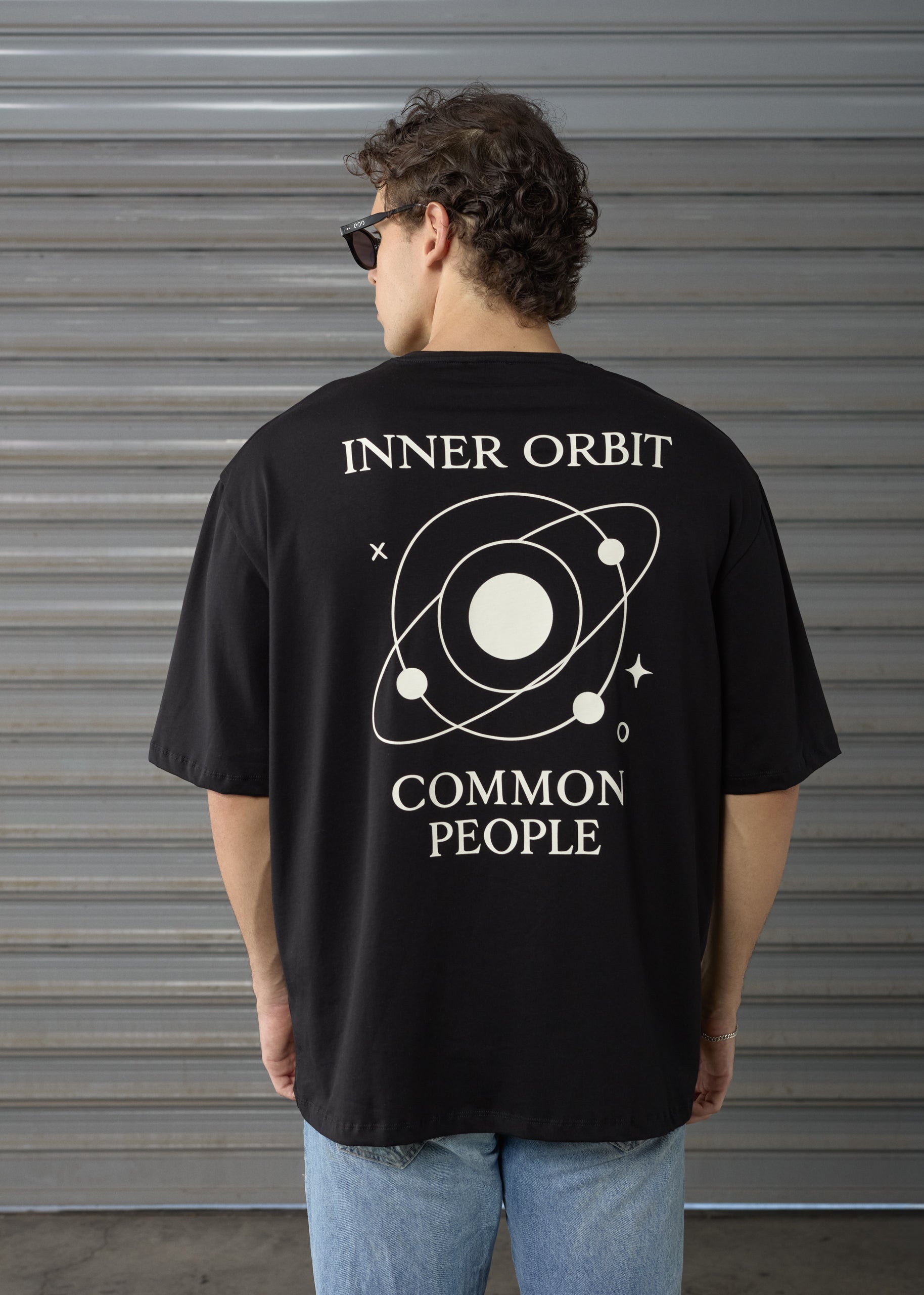 Inner Orbit - Black - Oversized T-shirt