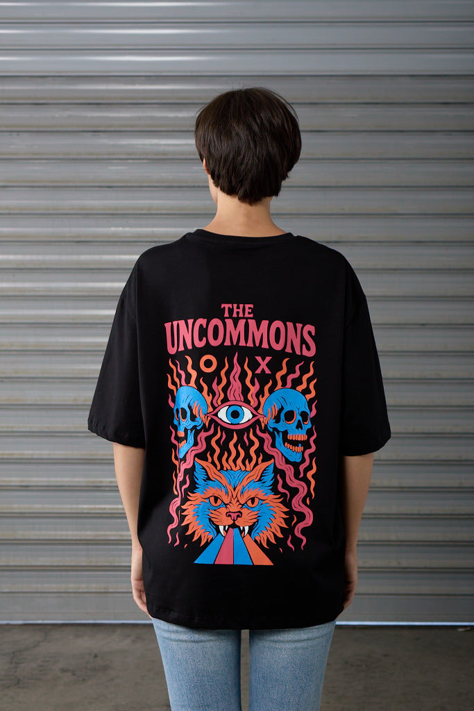 Uncommons -  Black -  Oversized T-shirt