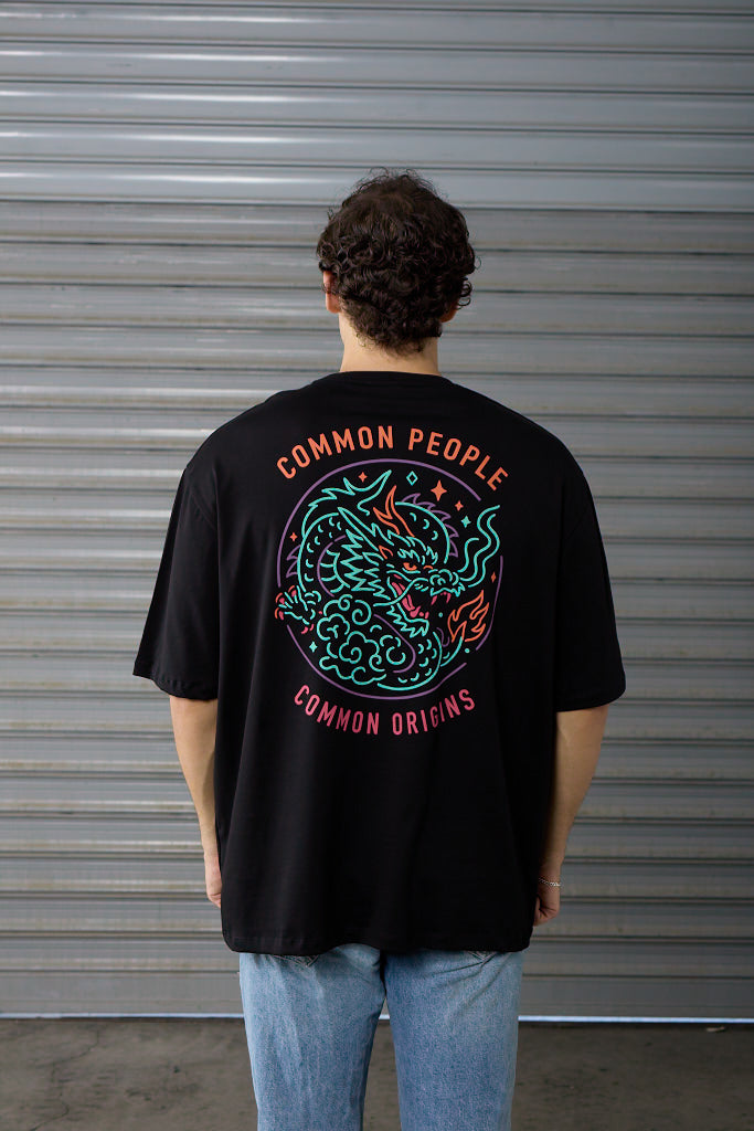 Neon Serpent -  Black - Oversized T-shirt