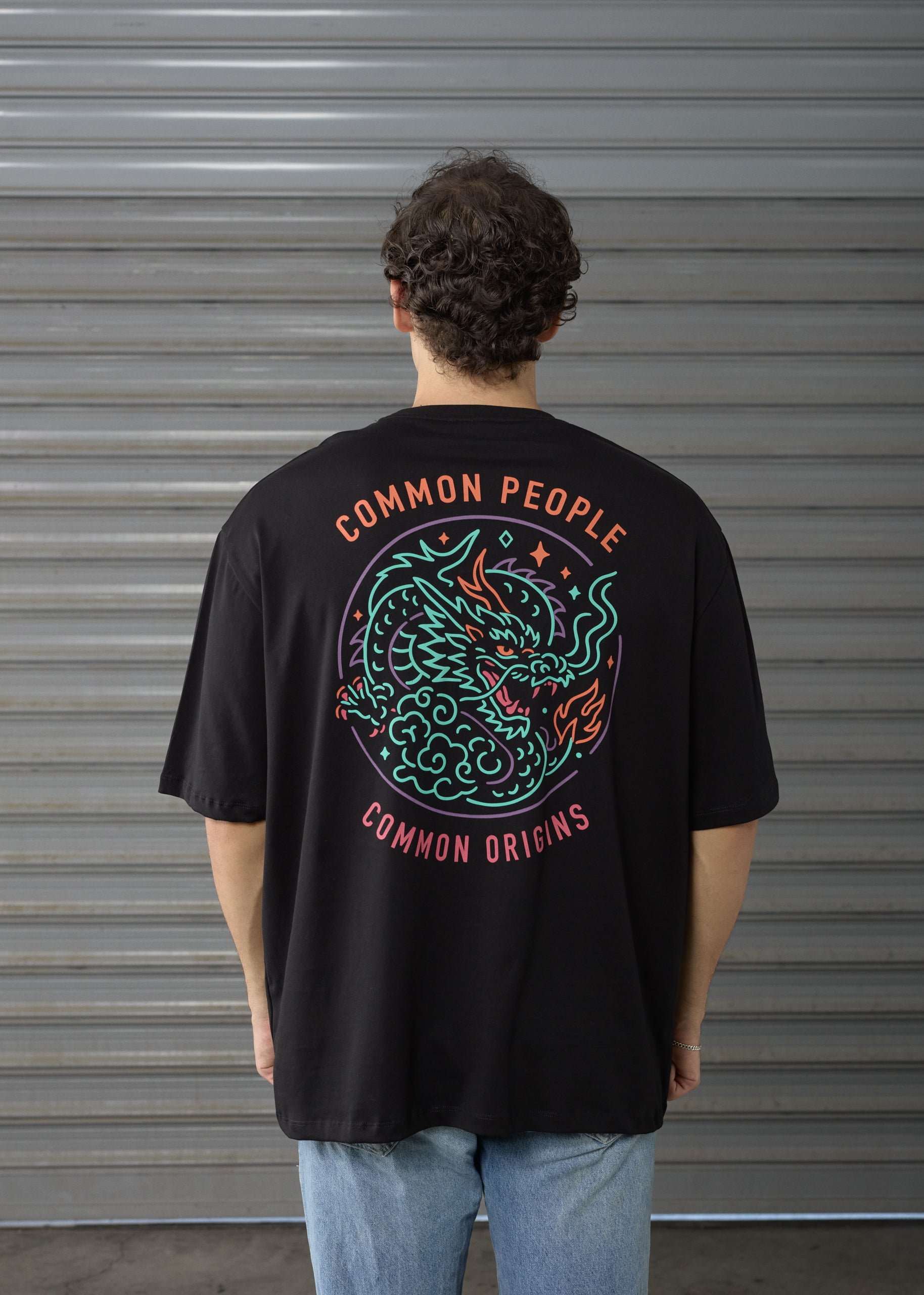 Neon Serpent -  Black - Oversized T-shirt