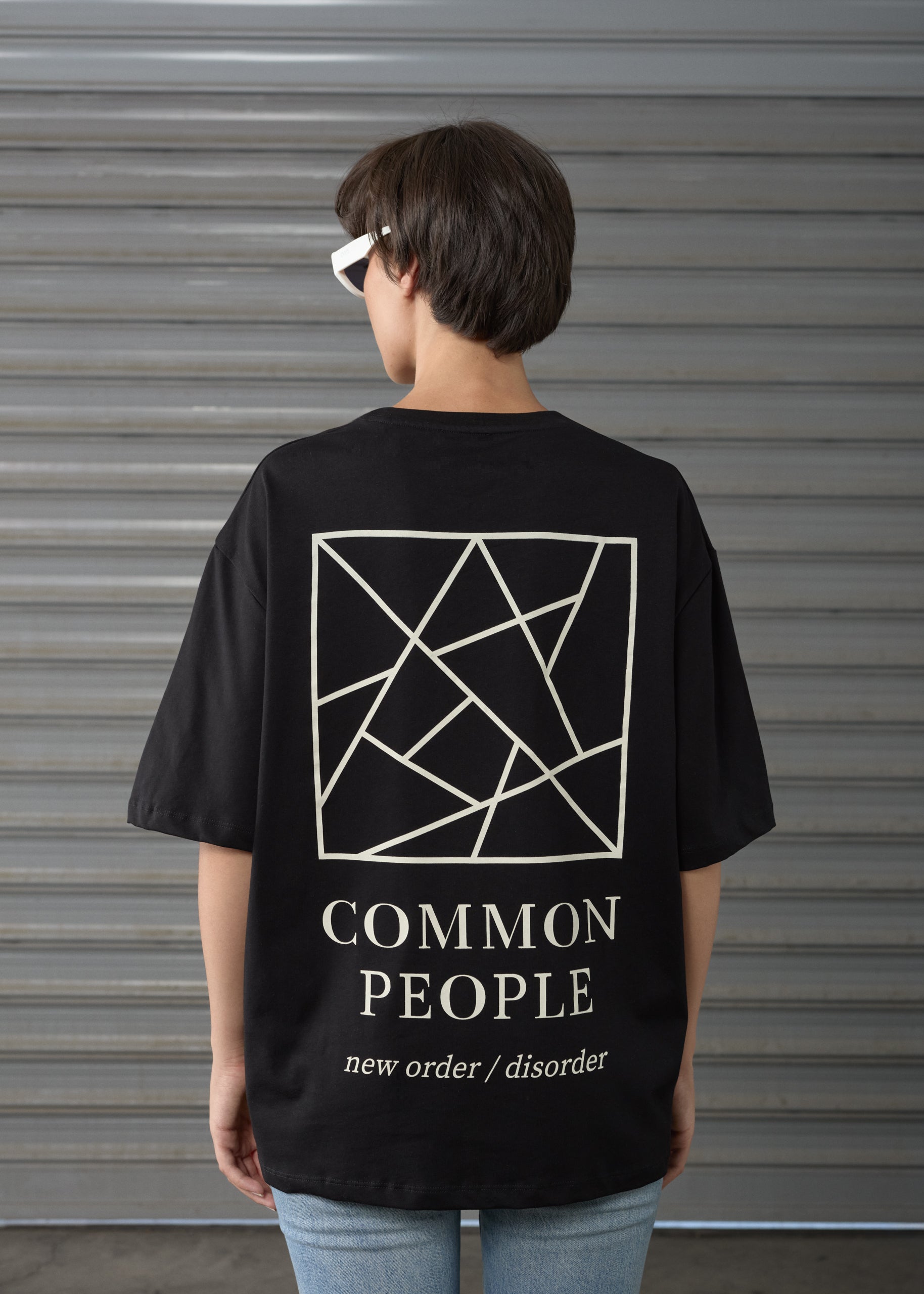 New Order - Black - Oversized T-shirt