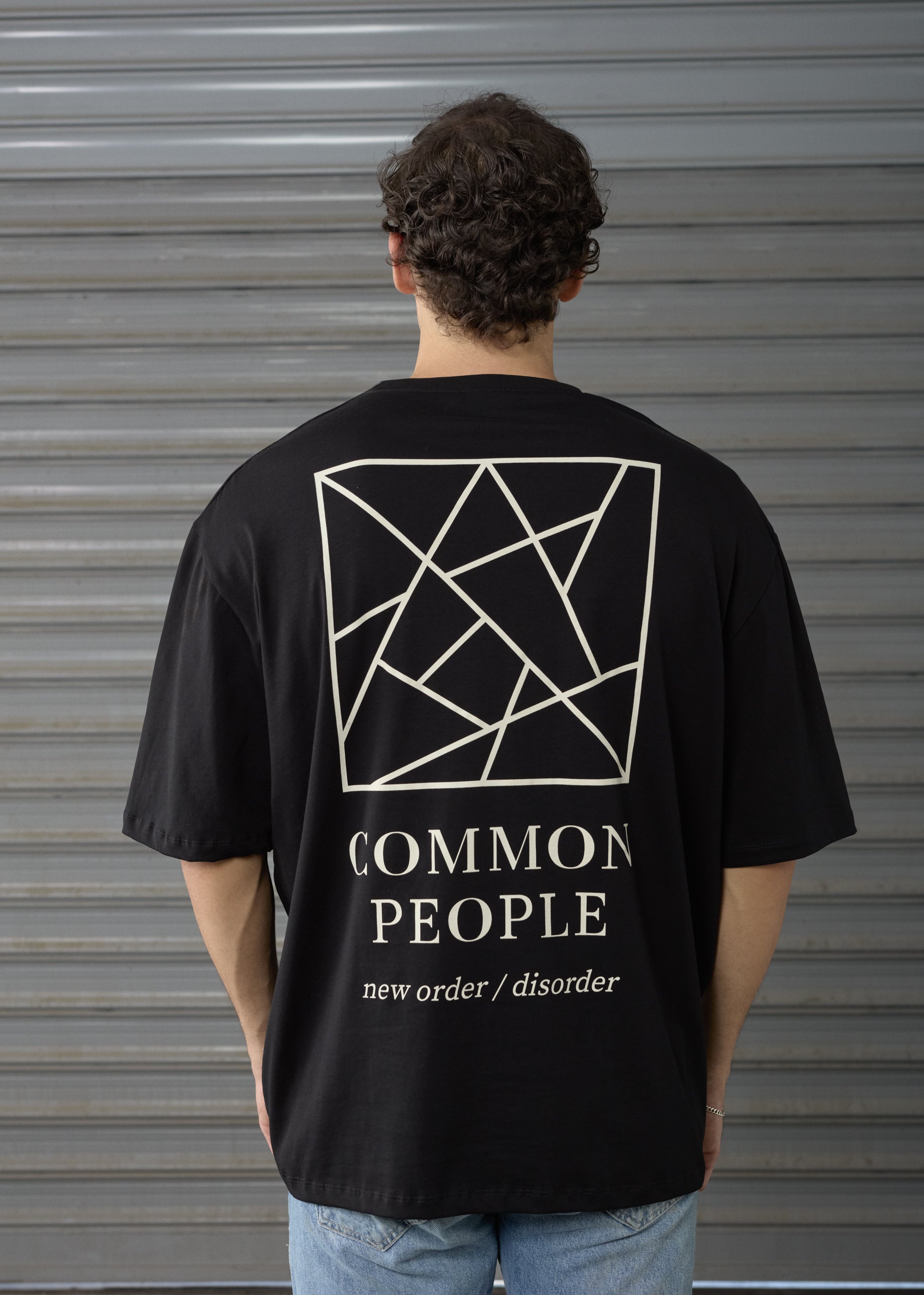 New Order - Black -  Oversized T-shirt
