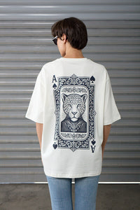 Ace Of Spades - Off- White - Oversized T-shirt