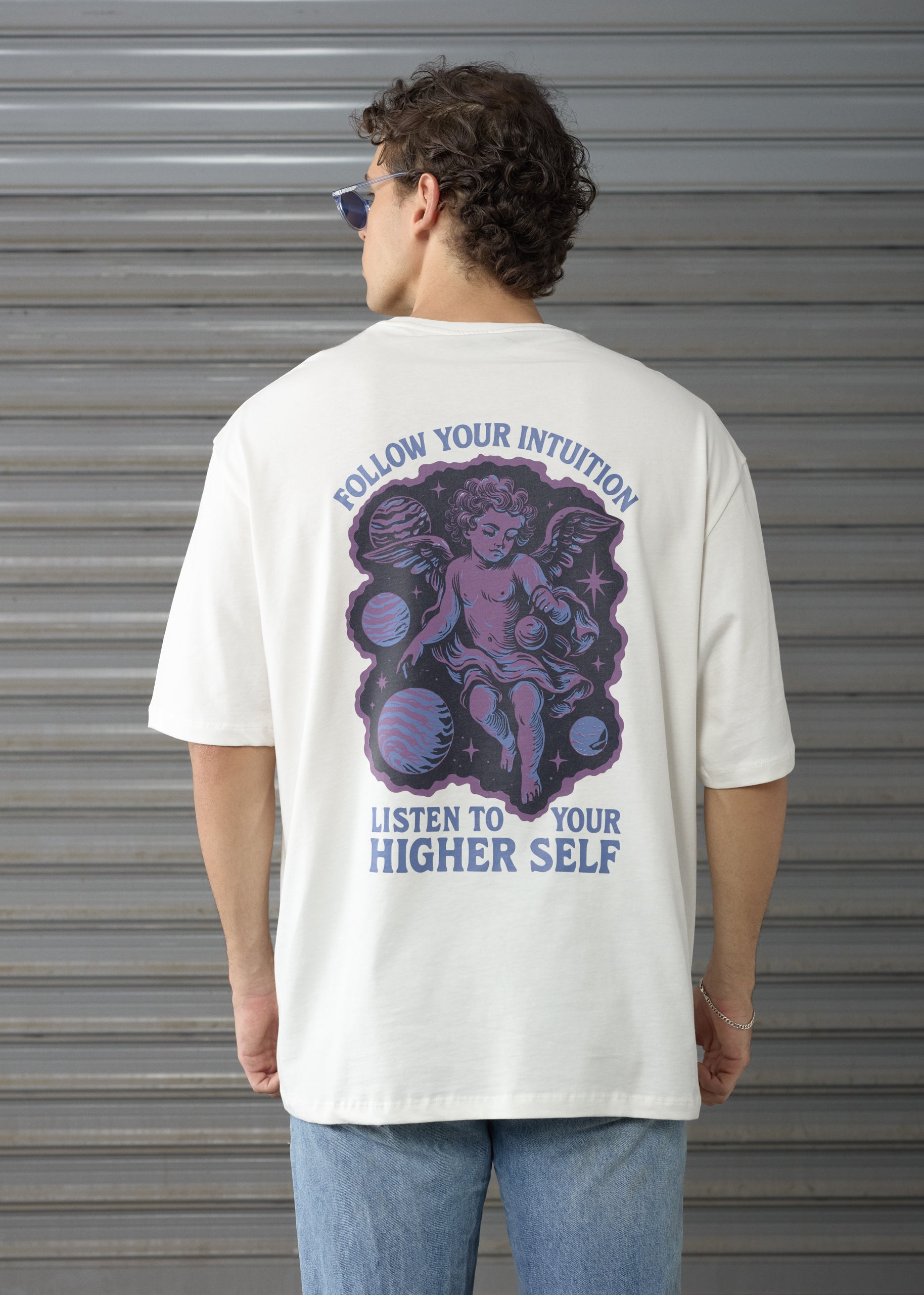 Higher Self -  Off -  White -  Oversized T-shirt
