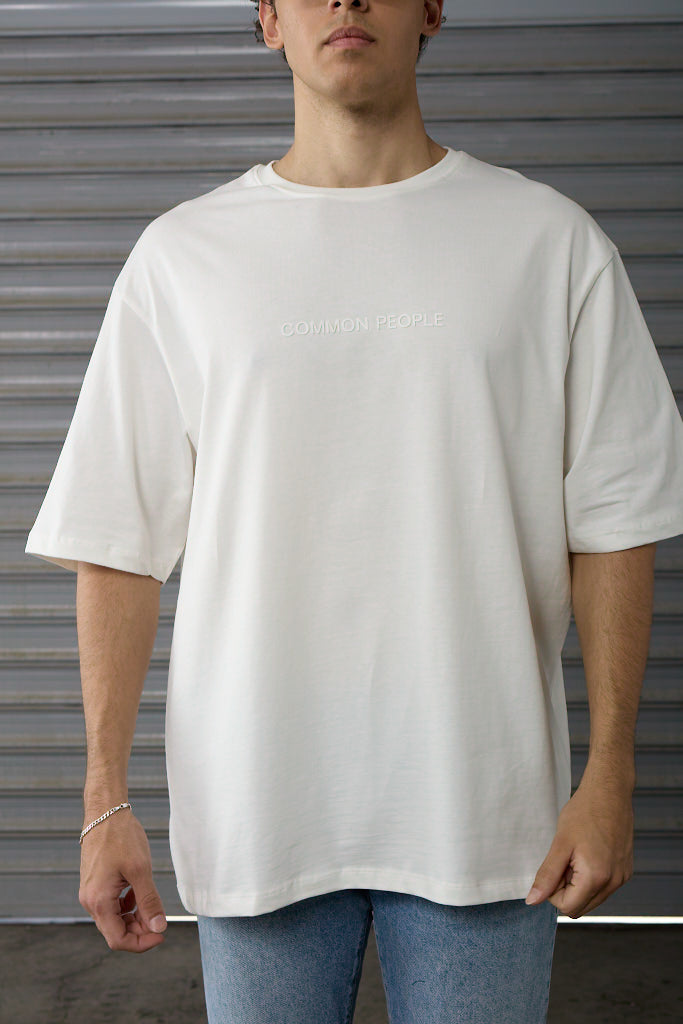 Monochrome - Off- White - Oversized T-shirt