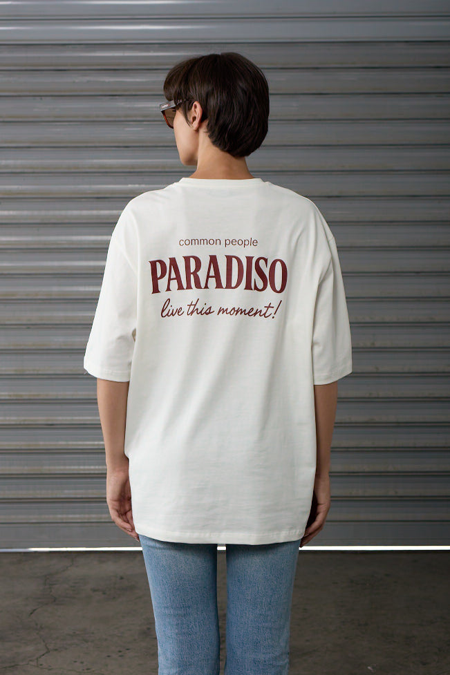 Paradiso - Off - White - Oversized T-shirt
