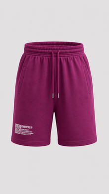 Knit Burgundy Shorts