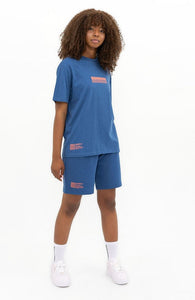 Logo - Marine Blue - Oversized T-shirt