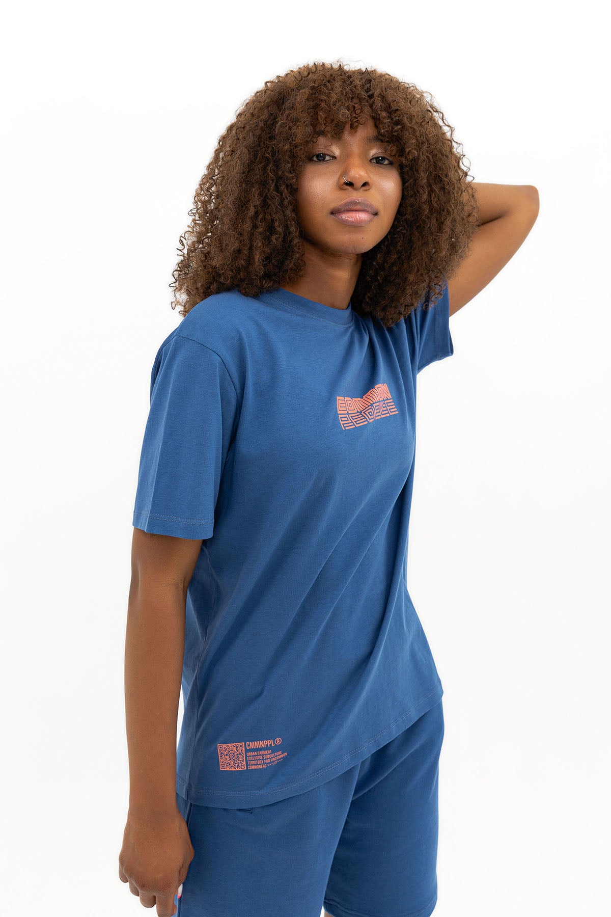 Logo - Marine Blue - Oversized T-shirt