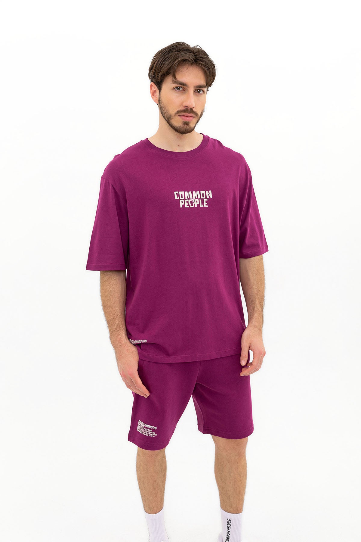 Logo - Burgundy - Oversized T-shirt