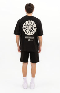 Cause & Effect Siyah Oversize T-shirt