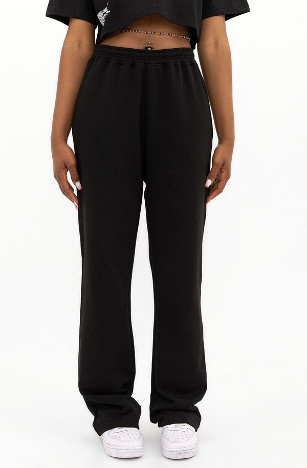 Wide Leg Sweatpants Black