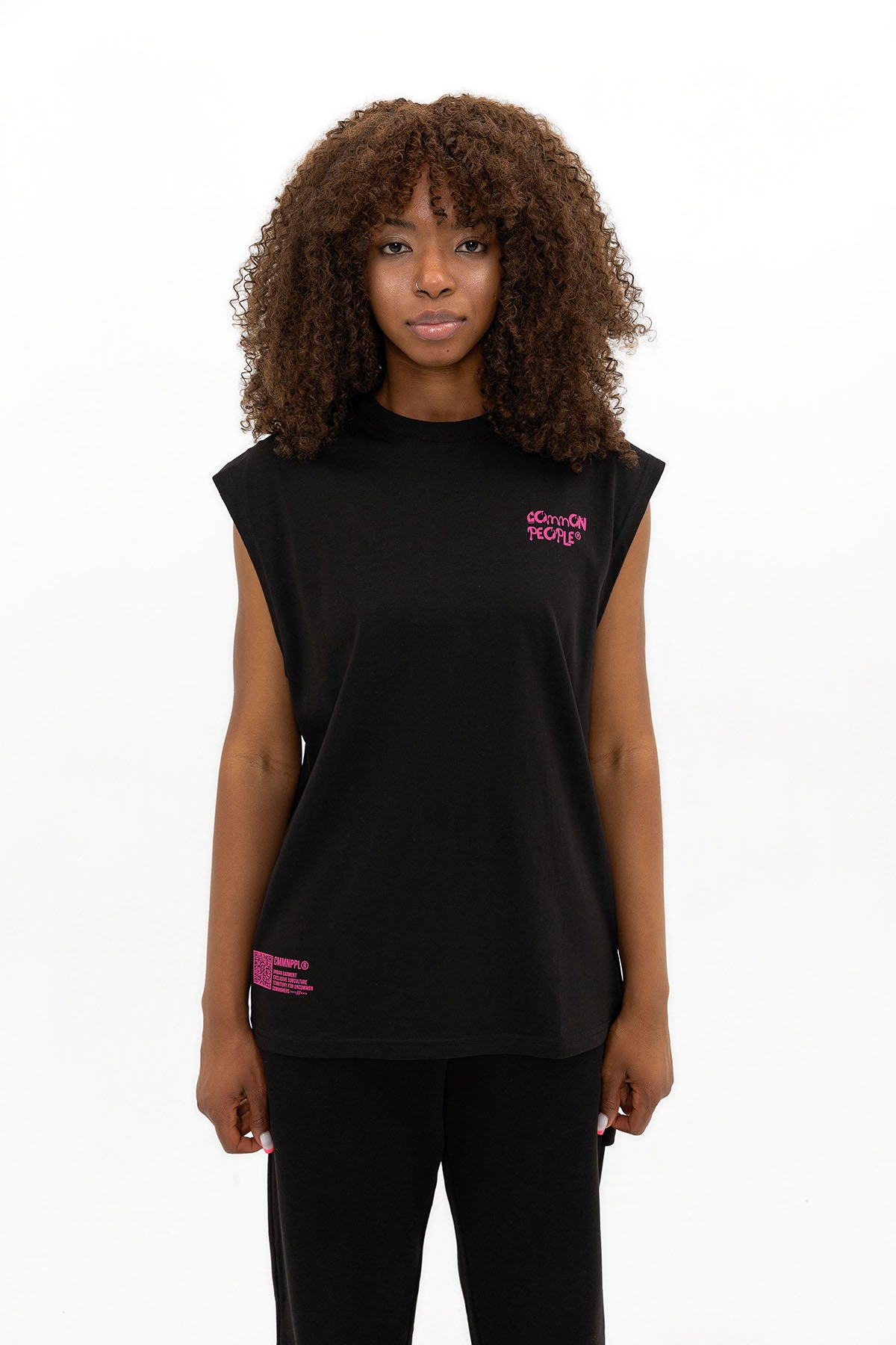 Feeling - Black - Sleeveless Unisex T-shirt