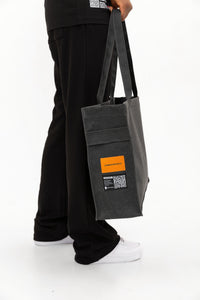 Nomad - Large Size -  Waxed Canvas - Black Bag