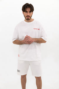 Retro Future Beyaz Oversize T-shirt