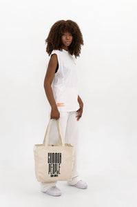 Townie - Mid Sized - Waxed Canvas - Off-White Bag