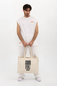 Nomad - Large Size -  Waxed Canvas - Off-White Bag
