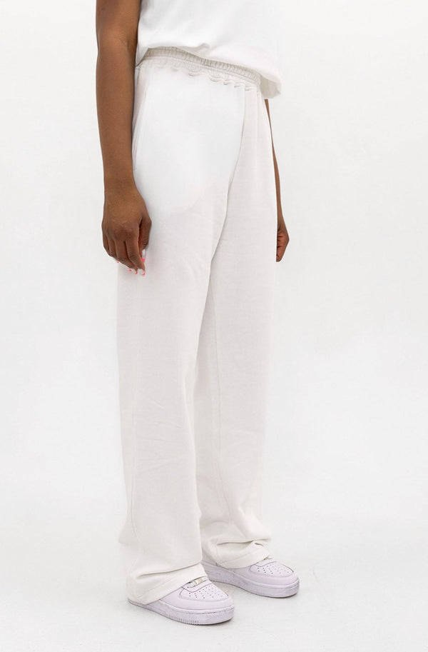 Wide Leg Sweatpants White