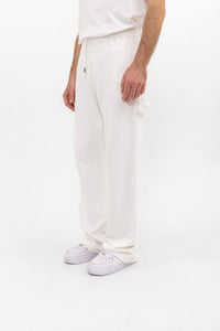 Wide Leg Sweatpants - Off-White