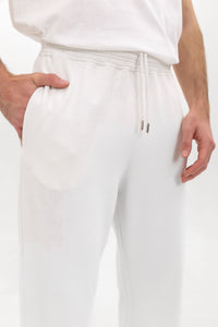 Wide Leg Sweatpants - Off-White