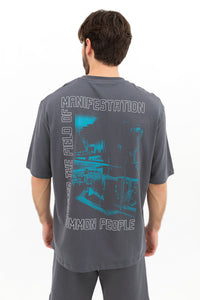 The Field - Iron Grey - Oversized T-shirt