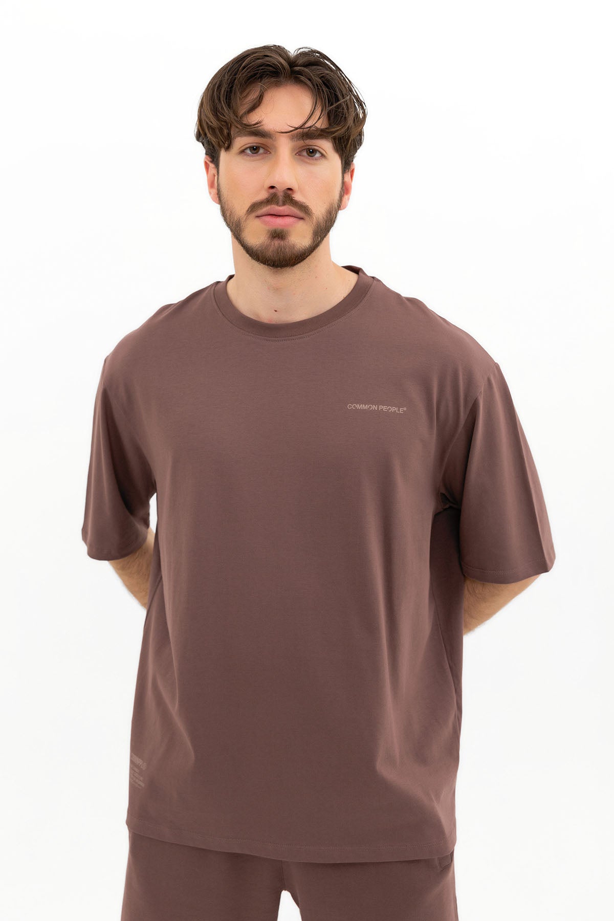 Essential Sepia Kahve Oversize T-shirt