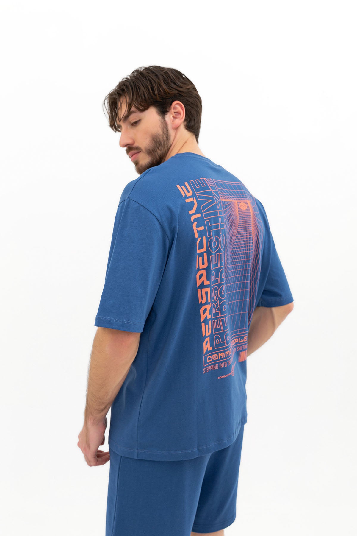 New Perspective - Marine Blue - Oversized T-shirt