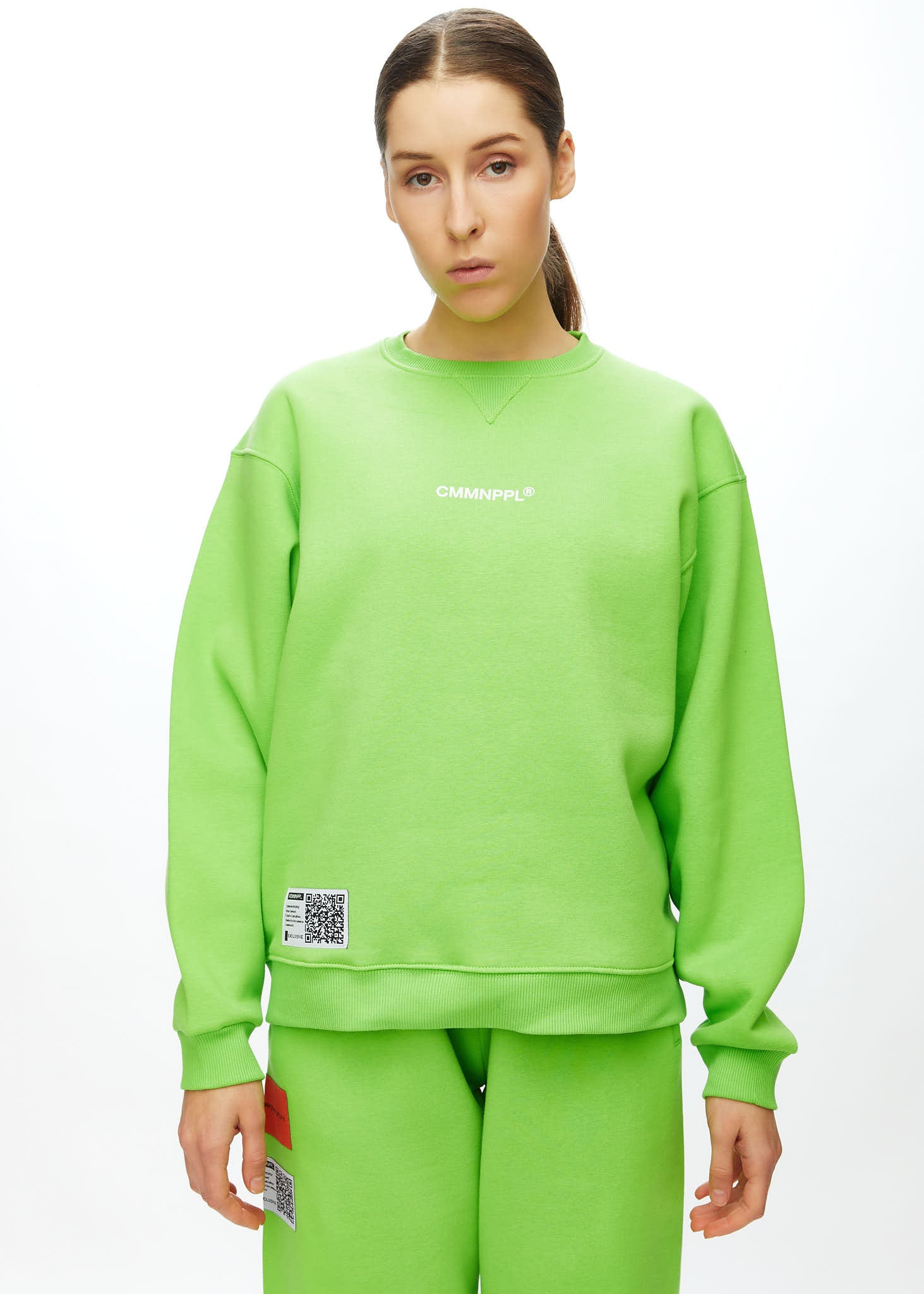 Oversize Sweatshirt Parlak Yeşil