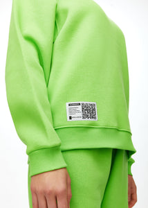 Oversize Sweatshirt Parlak Yeşil