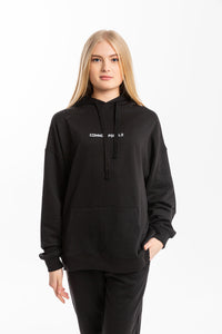 Republic Black Oversized Hoodie