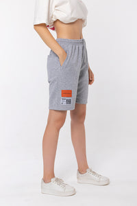 Unisex Shorts in Gray Melange 03