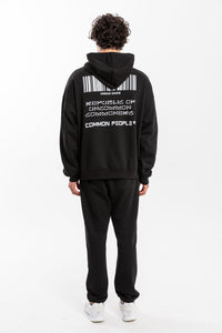 Republic Black Oversized Hoodie